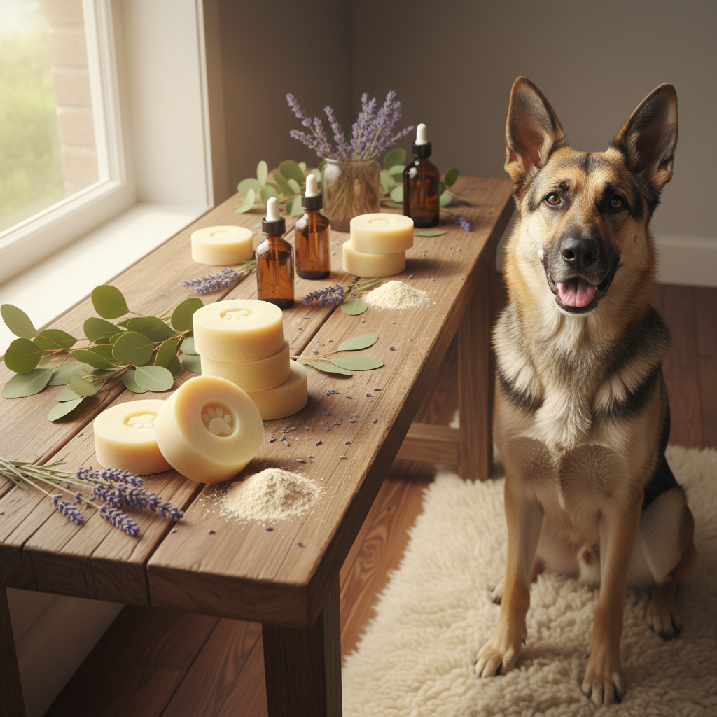 Healthy Pup Dog Shampoo bars with lavender, eucalyptus and botanicals