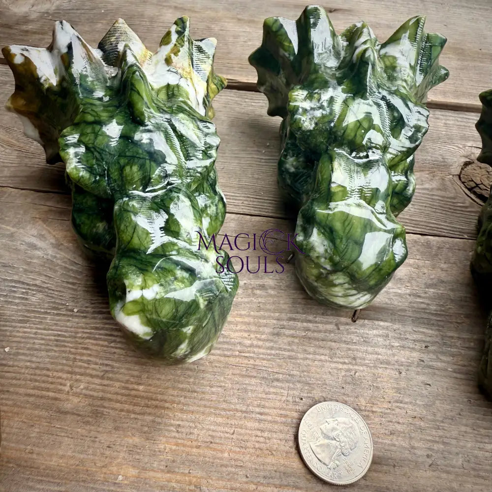 Serpentine Dragon Head Crystal