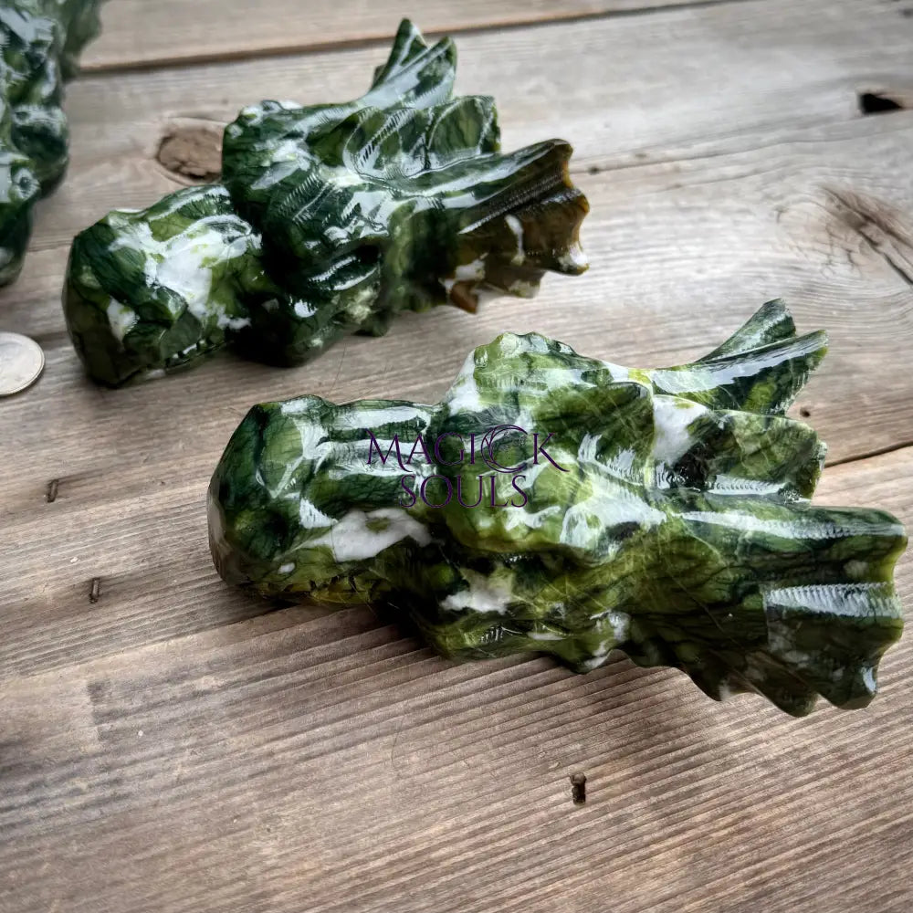 Serpentine Dragon Head Crystal