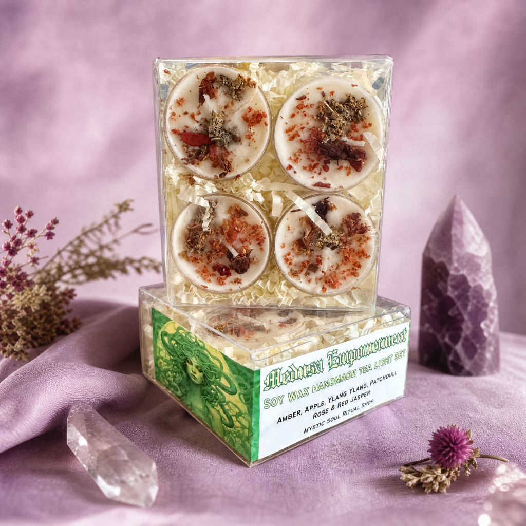 Medusa Goddess Tealight Candle Set
