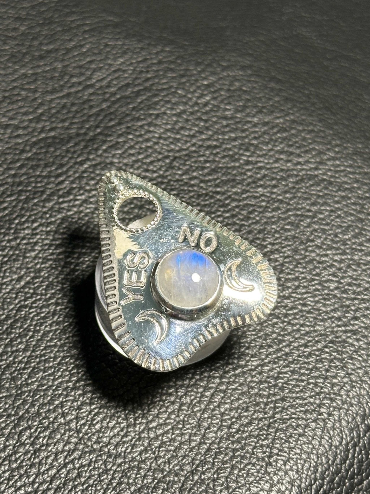 Rainbow Moonstone Ring Size 6 - "Ouija”