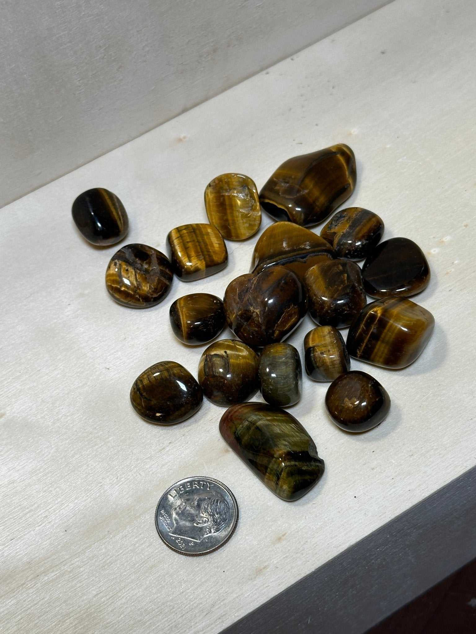 Tiger Eye Tumbled Pebbles