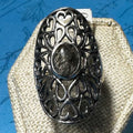 Tourmalinated Quartz Ring Size 6 (06.0040)